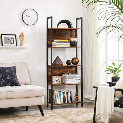 5-Tier Bookshelf, Storage Rack Shelf, Bookcase with 5 Shelves