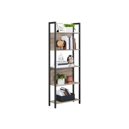 5-Tier Bookshelf, Storage Rack Shelf, Bookcase with 5 Shelves
