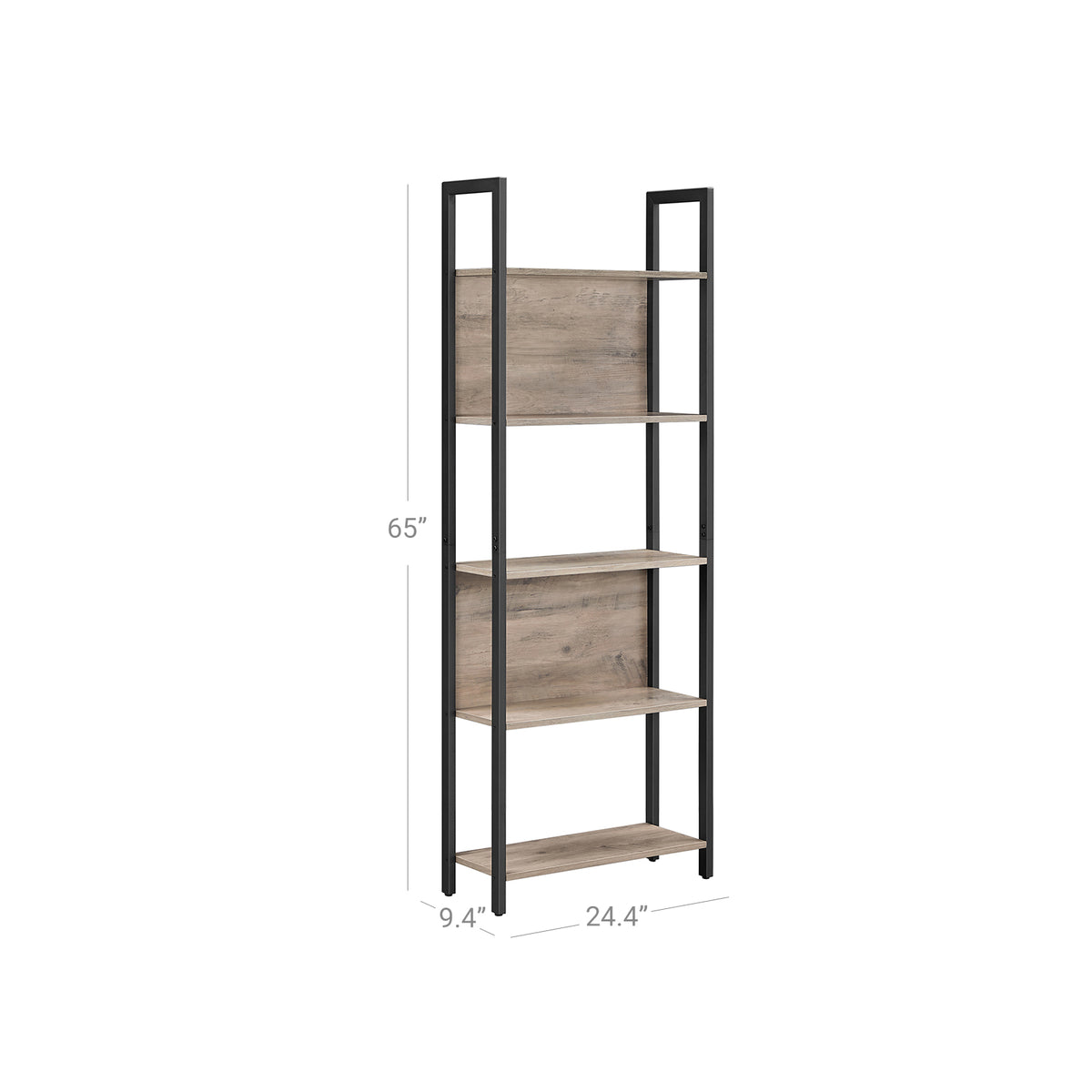 5-Tier Bookshelf, Storage Rack Shelf, Bookcase with 5 Shelves