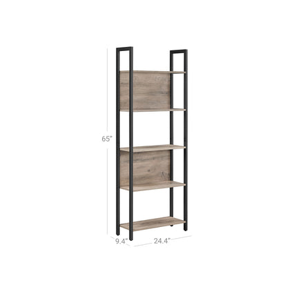 5-Tier Bookshelf, Storage Rack Shelf, Bookcase with 5 Shelves