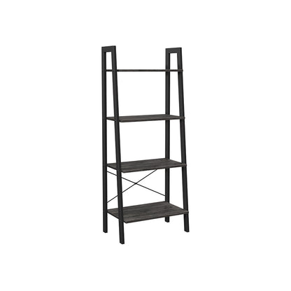 Ladder Shelf, 4-Tier Bookshelf, Storage Rack Shelves