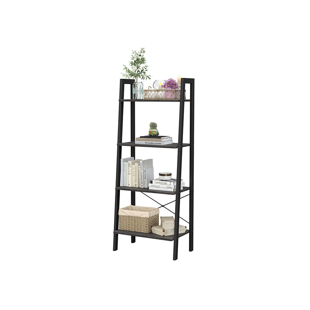Ladder Shelf, 4-Tier Bookshelf, Storage Rack Shelves