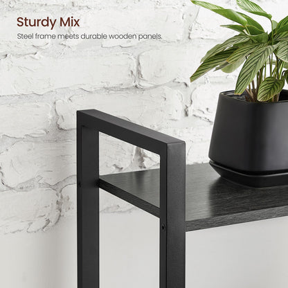 Bookshelf, 4-Tier Bookcase, Living Room Standing Unit Shelf