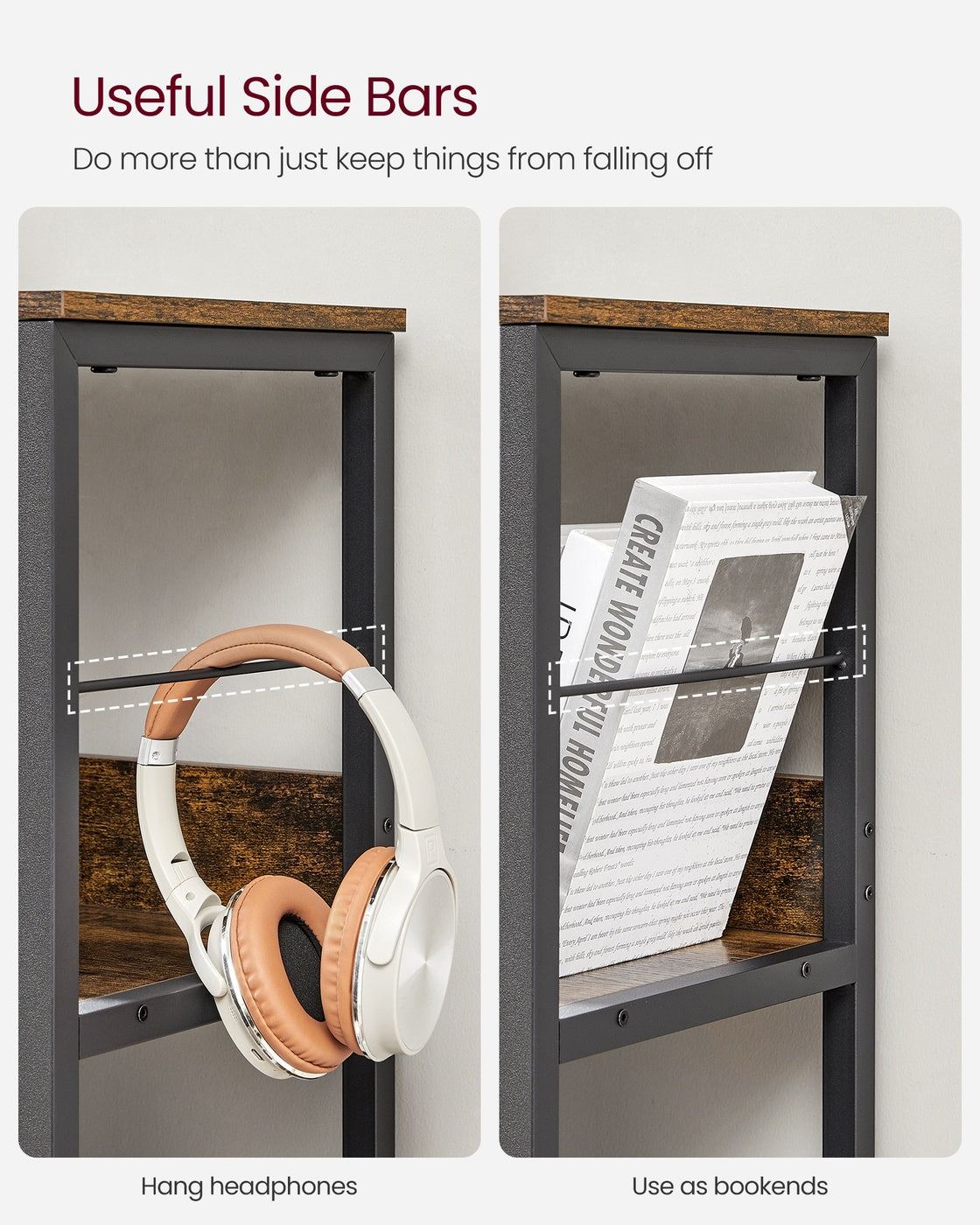 Bookshelf with 9 Storage Cubes - image 4