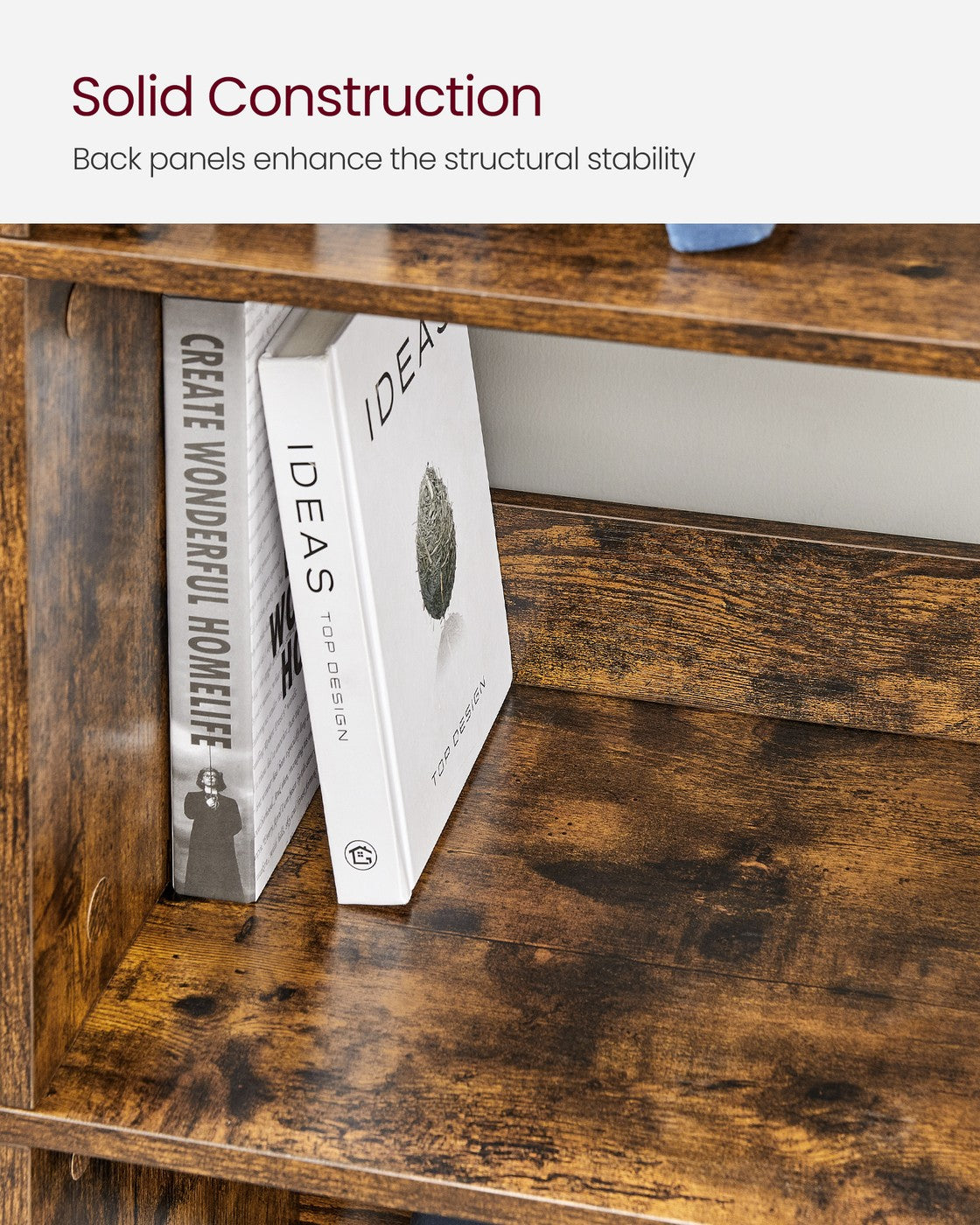 Bookshelf with 9 Storage Cubes - image 6