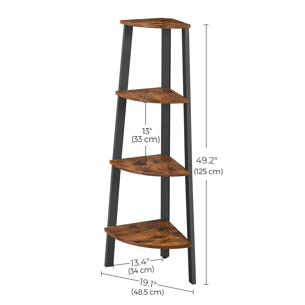 FLORA 4-Tier Corner Shelf Rack