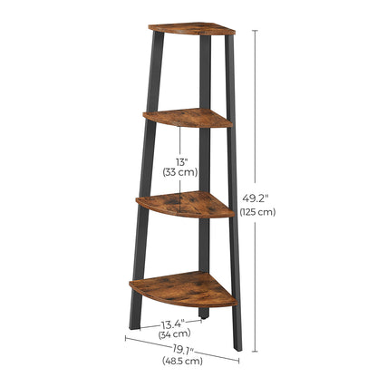 FLORA 4-Tier Corner Shelf Rack