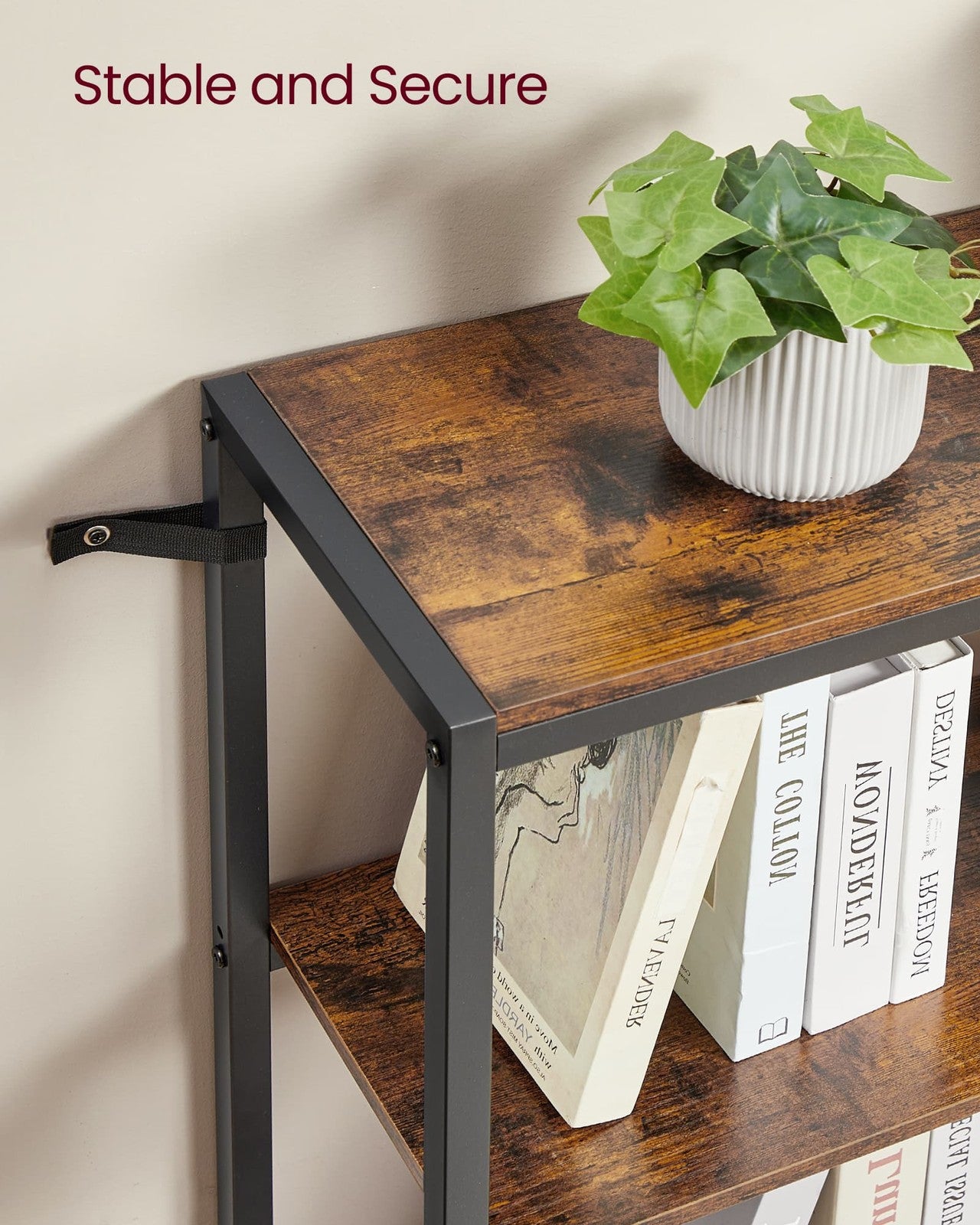 Metal Frame Bookshelf for living room bedroom or office - image 4