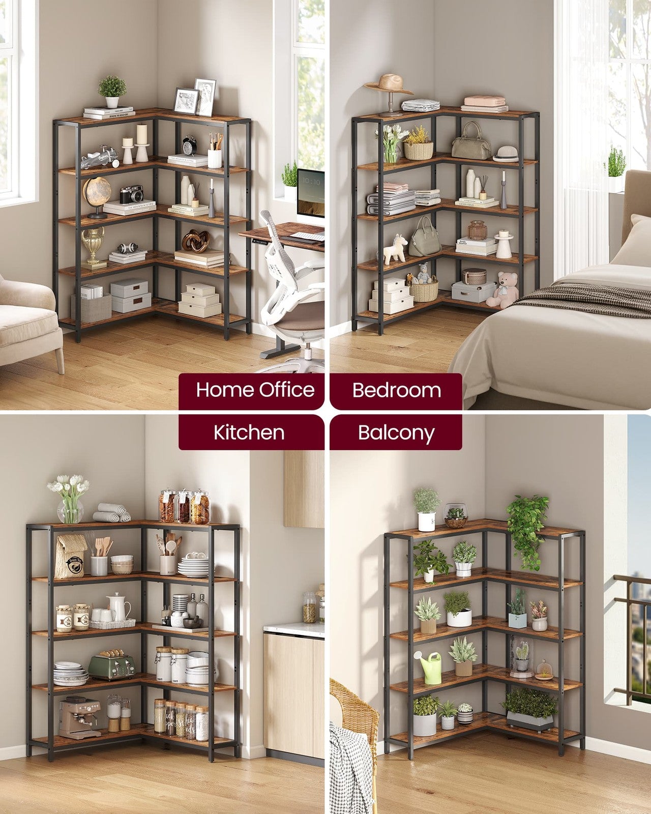 Metal Frame Bookshelf for living room bedroom or office - image 5