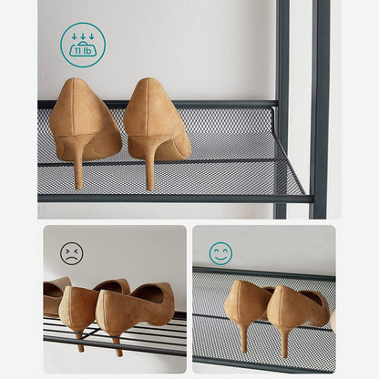 12-Tier Metal Shoe Storage Organizer