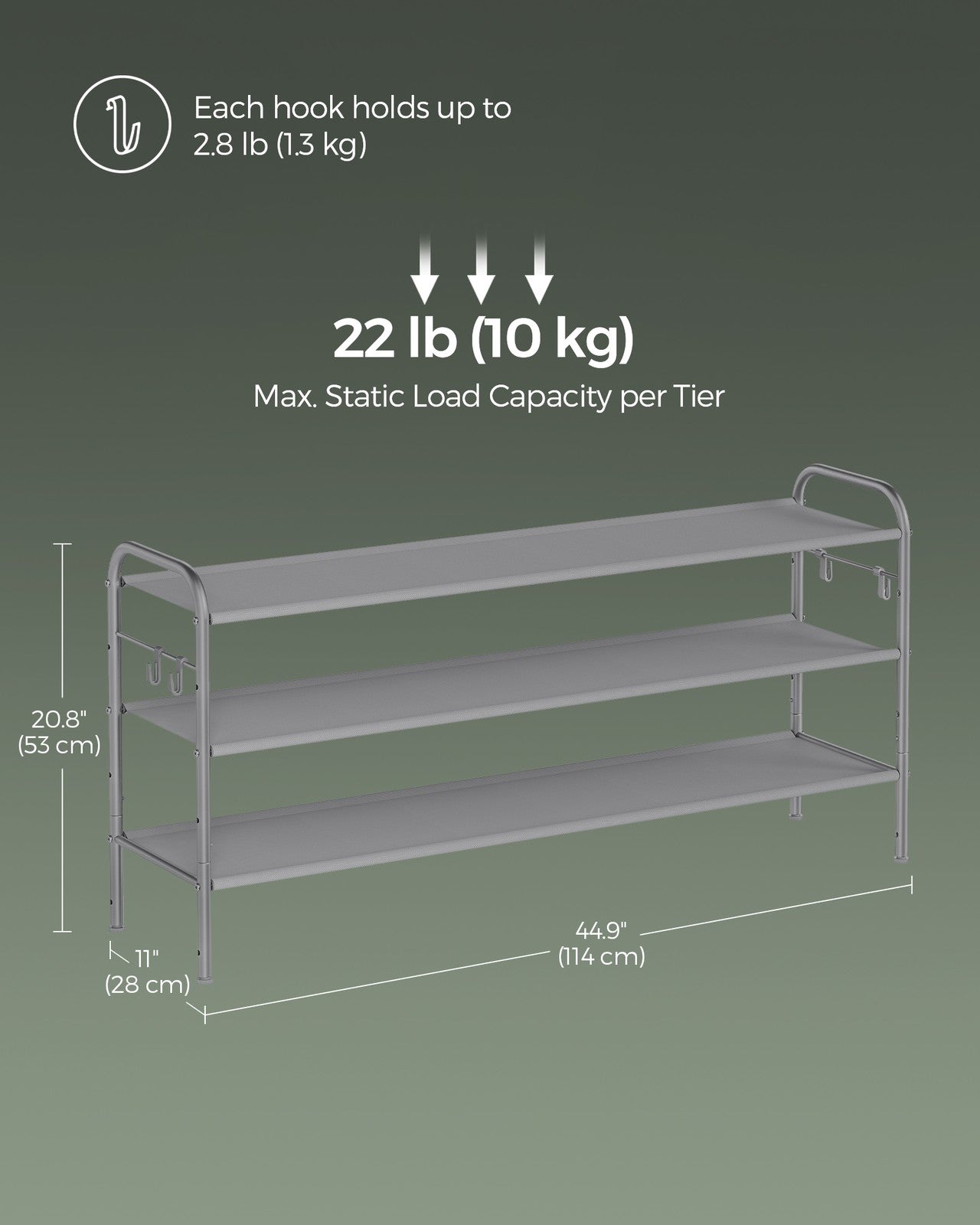 2 Tier Shoe Organizer Holds up to 12 Pairs of Shoes - image 14