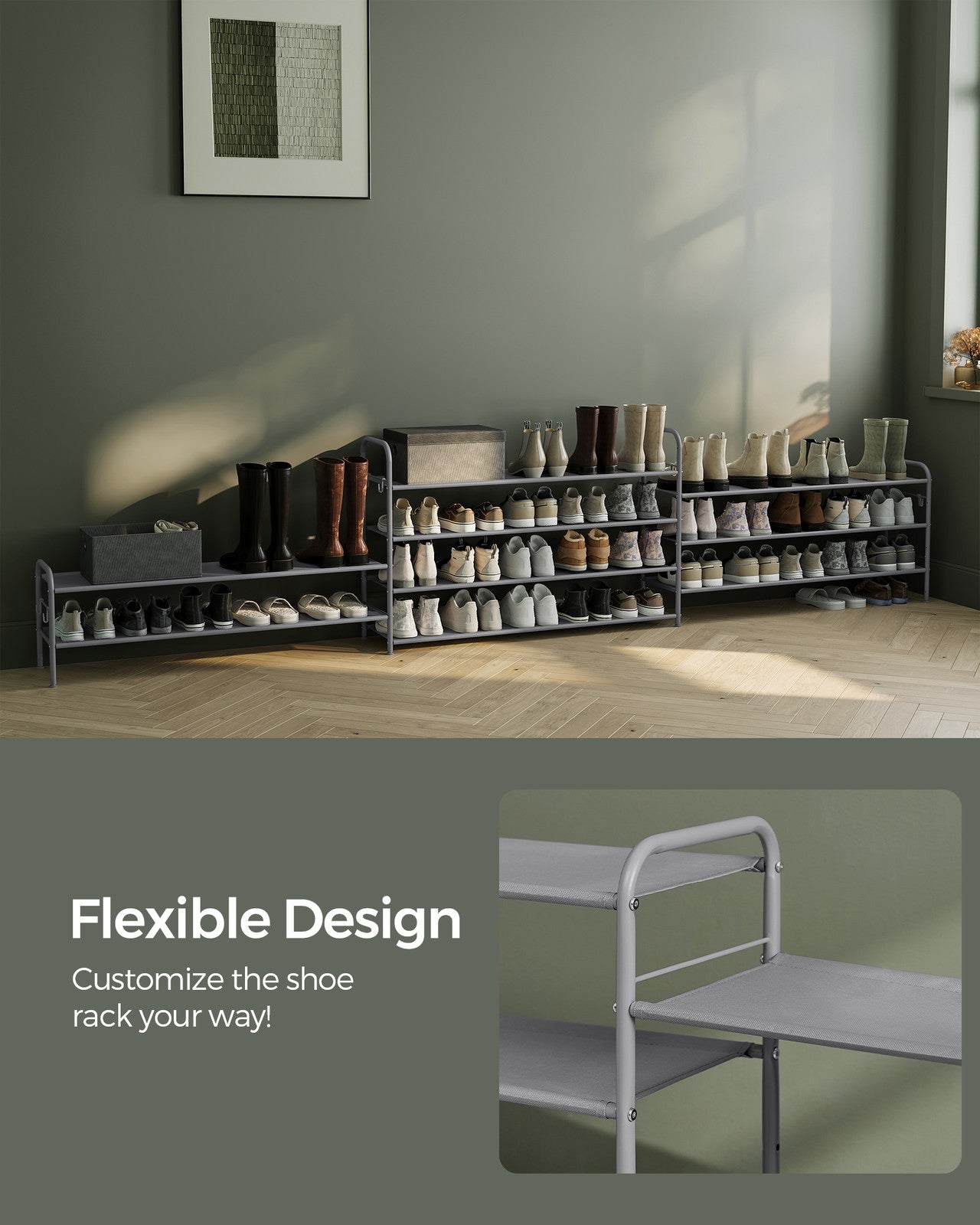 2 Tier Shoe Organizer Holds up to 12 Pairs of Shoes - image 16