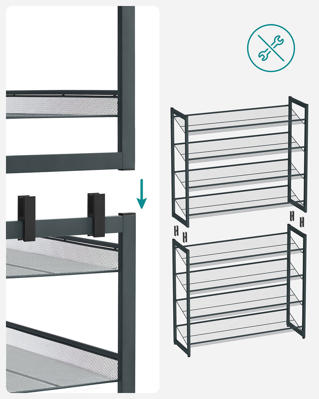 2 Stackable Shoe Racks - image 6