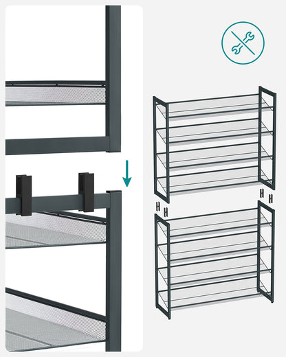 2 Stackable Shoe Racks - image 6