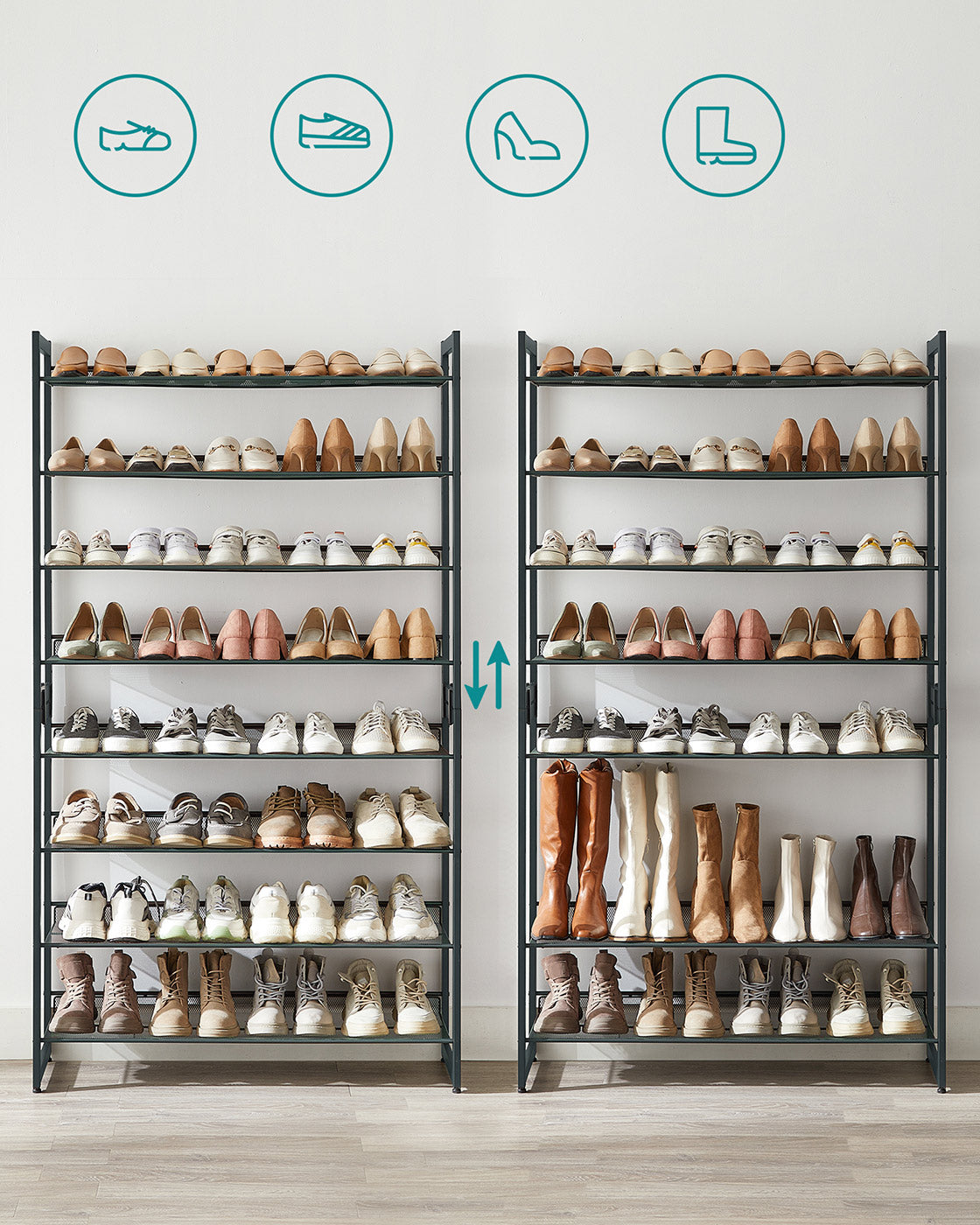 2 Stackable Shoe Racks - image 8