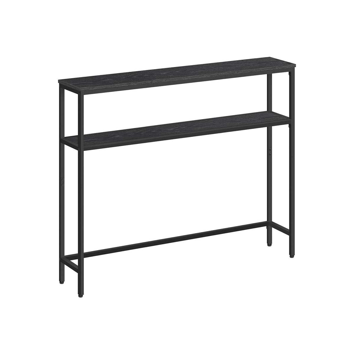 2-Tier Console Table with 2 Shelves