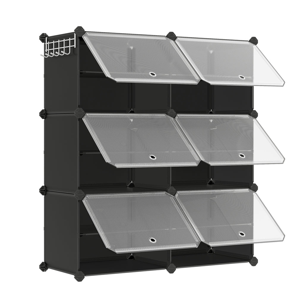 8 Cubes Shoe Organizer with Doors, Holds Up to 32 Pair of Shoes - image 66