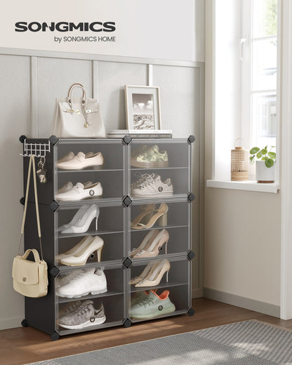 8 Cubes Shoe Organizer with Doors, Holds Up to 32 Pair of Shoes - image 67