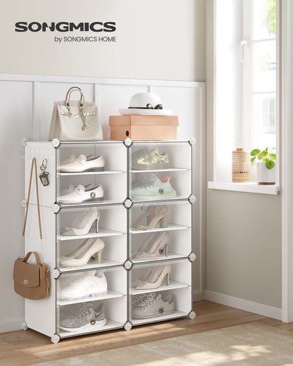 8 Cubes Shoe Organizer with Doors, Holds Up to 32 Pair of Shoes - image 58