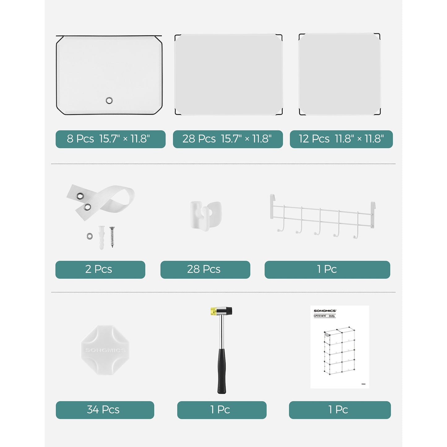 8 Cubes Shoe Organizer with Doors, Holds Up to 32 Pair of Shoes - image 20
