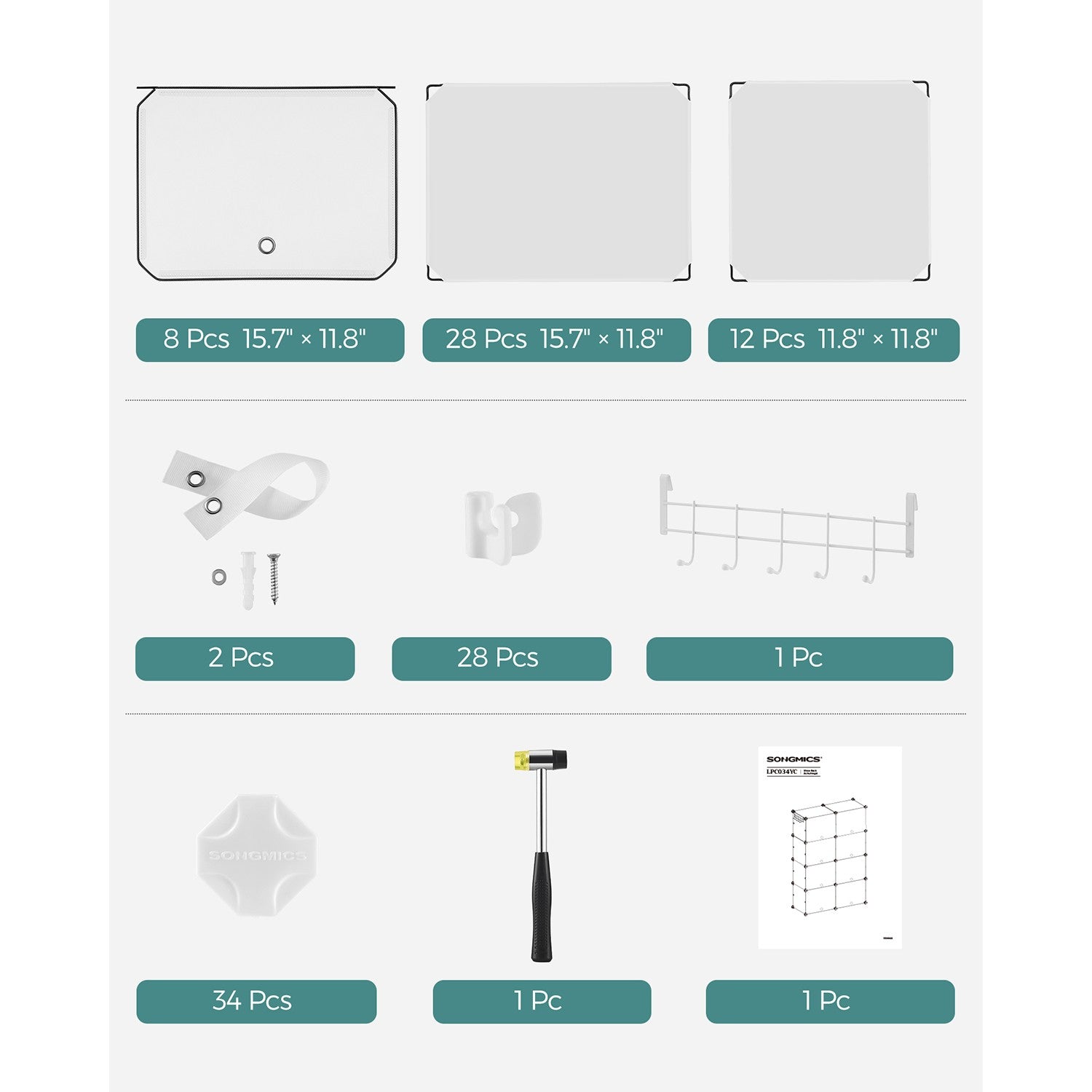 8 Cubes Shoe Organizer with Doors, Holds Up to 32 Pair of Shoes - image 20