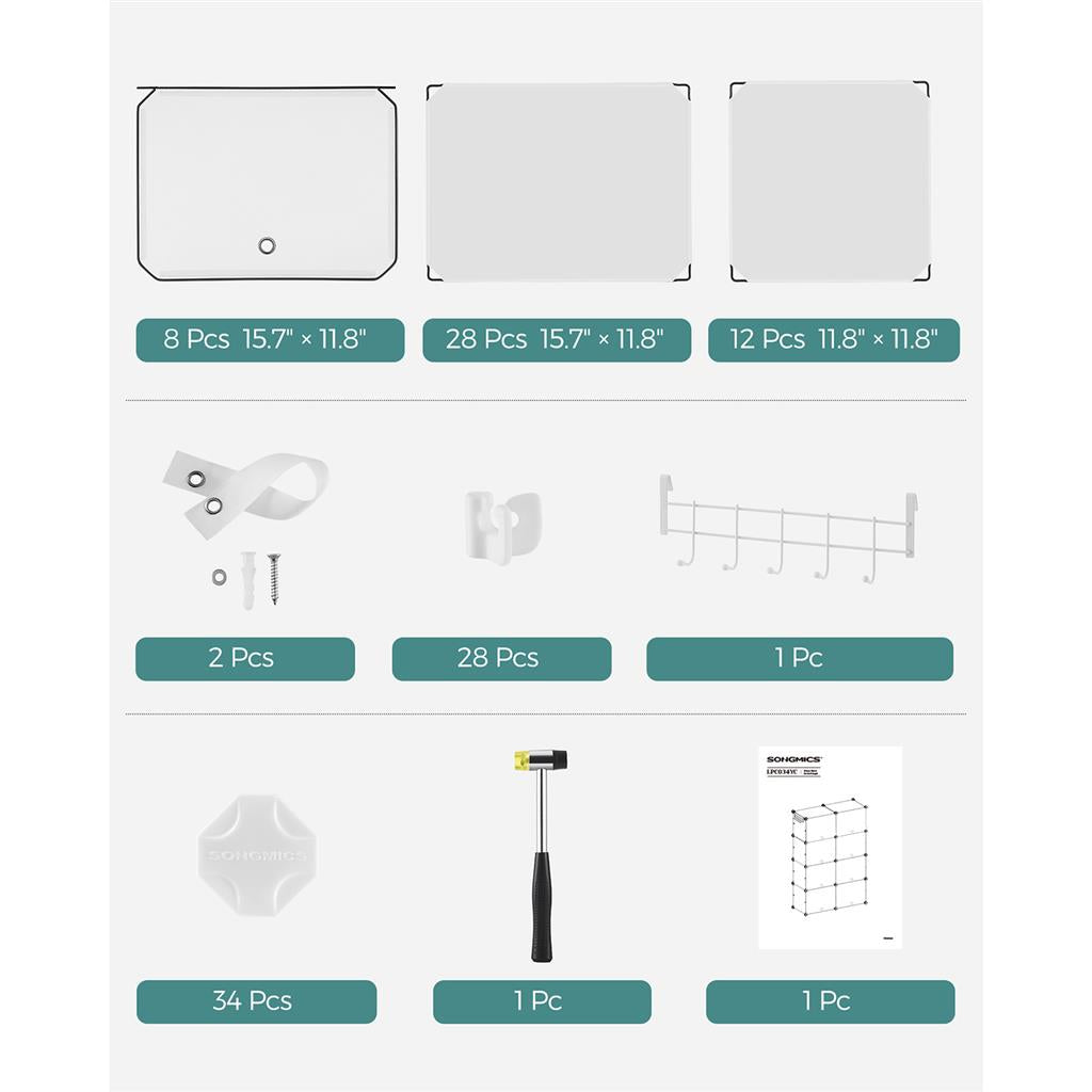 8 Cubes Shoe Organizer with Doors, Holds Up to 32 Pair of Shoes - image 21