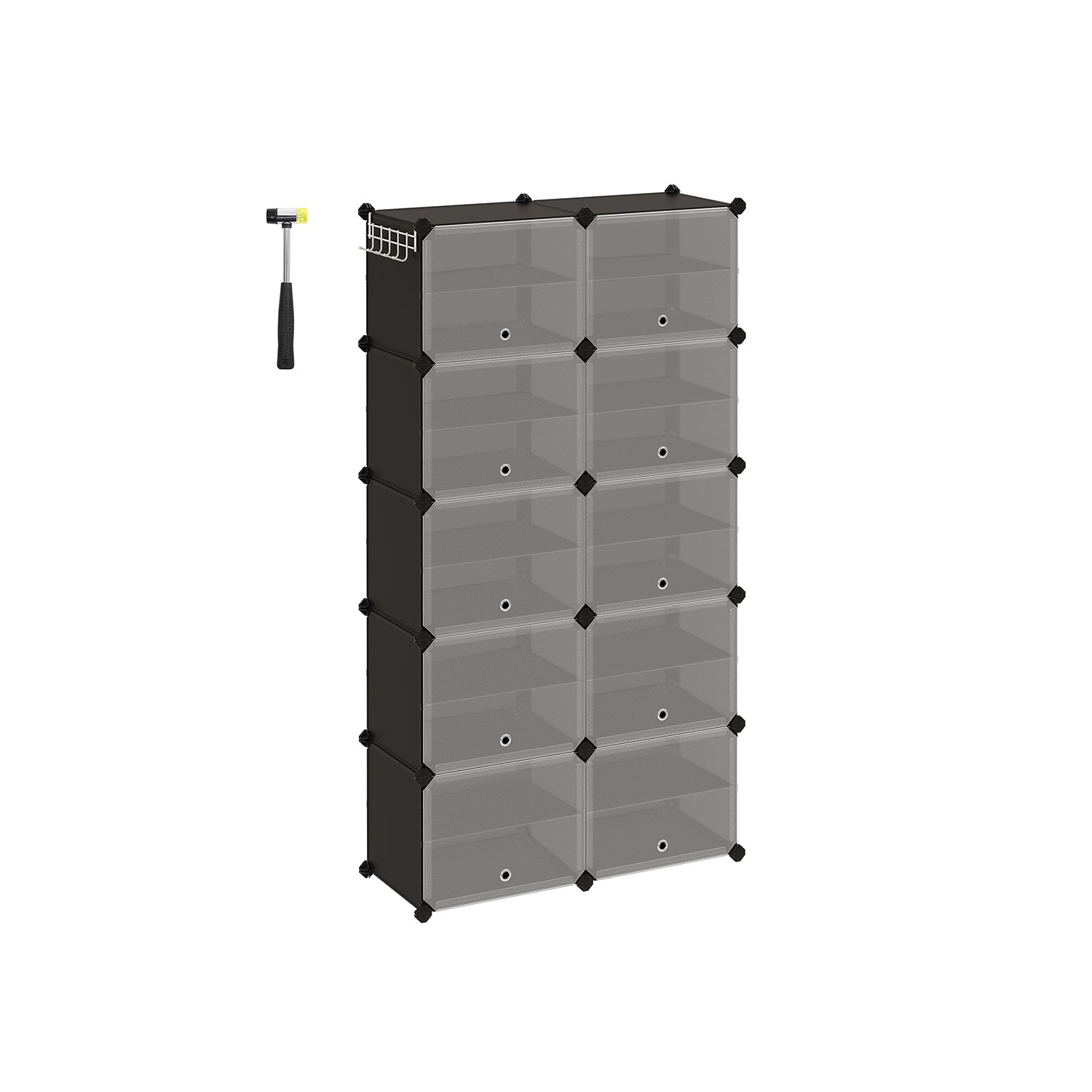 8 Cubes Shoe Organizer with Doors, Holds Up to 32 Pair of Shoes - image 28