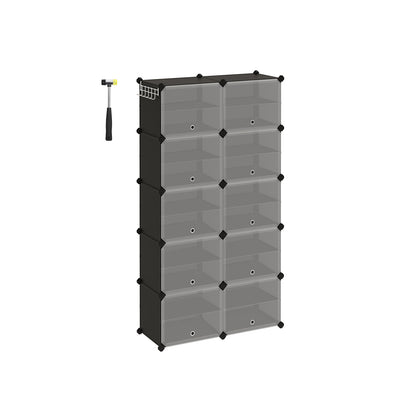 8 Cubes Shoe Organizer with Doors, Holds Up to 32 Pair of Shoes - image 28