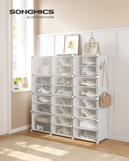 8 Cubes Shoe Organizer with Doors, Holds Up to 32 Pair of Shoes - image 79