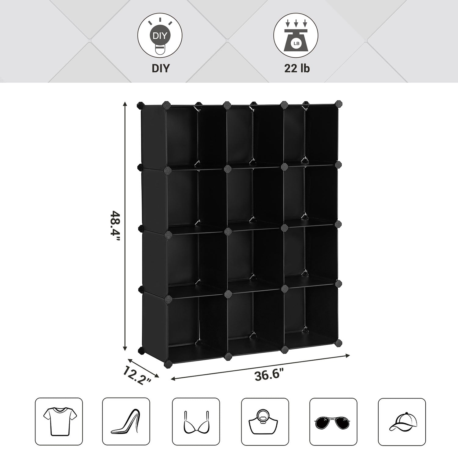 Cube Storage Organizer, Set of 16 - image 38