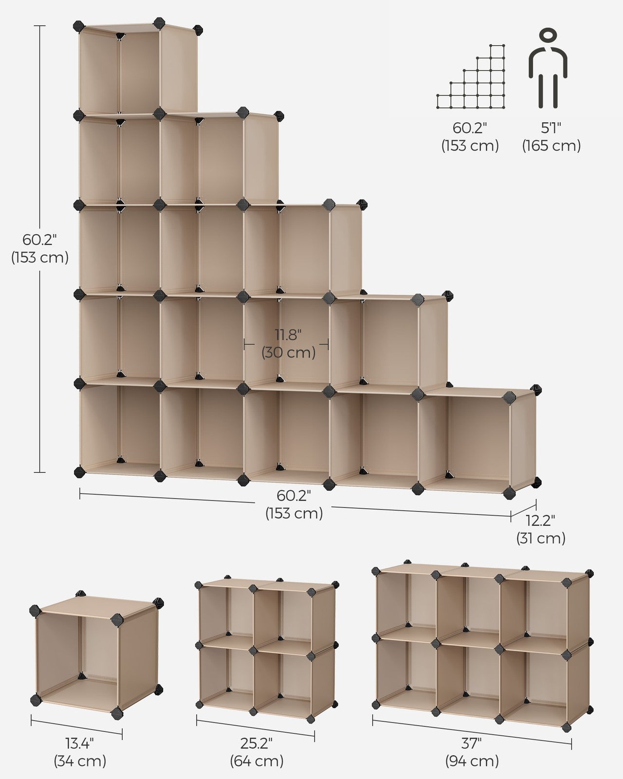 Cube Storage Organizer, Set of 16 - image 27