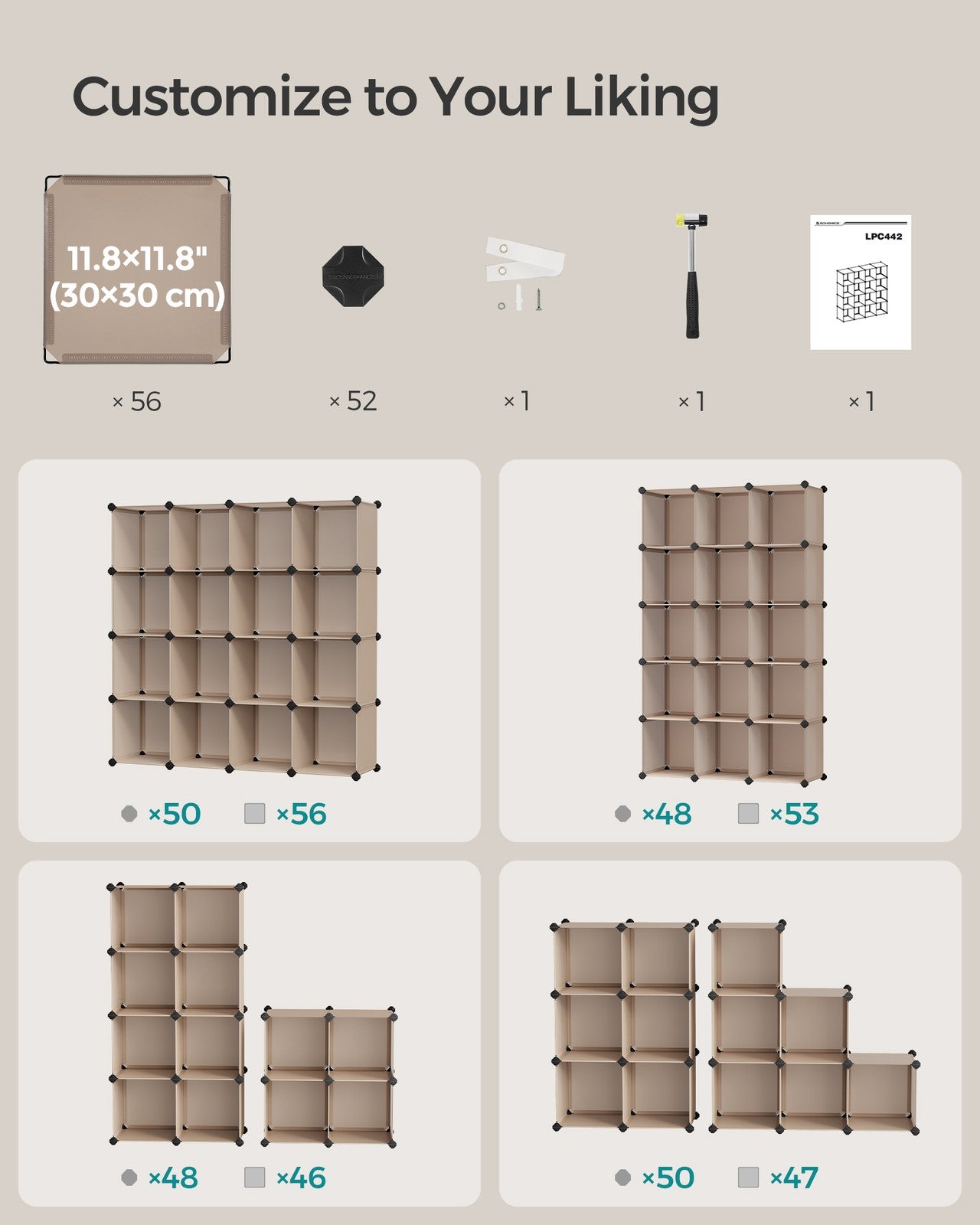 Cube Storage Organizer, Set of 16 - image 31