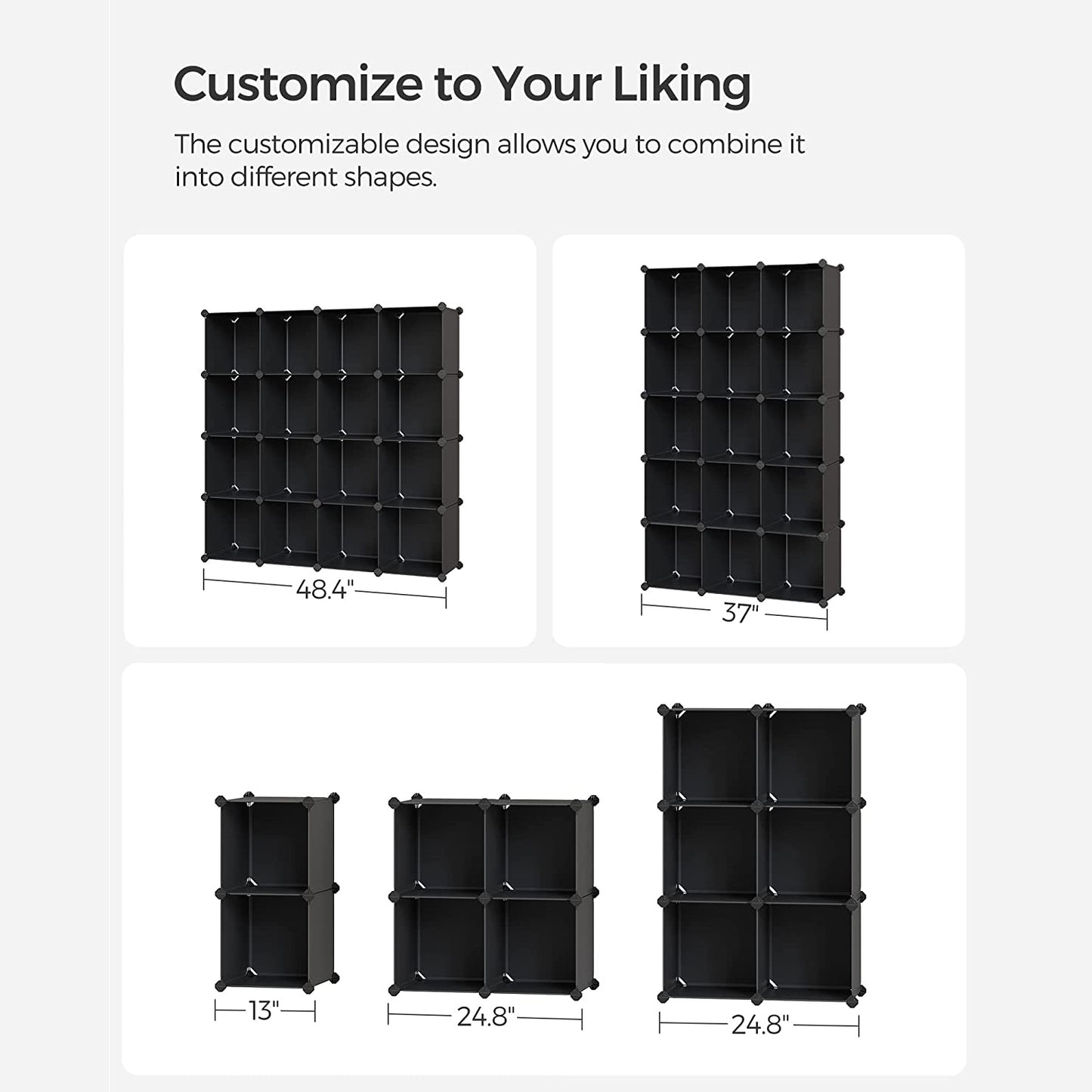 Cube Storage Organizer, Set of 16 - image 6