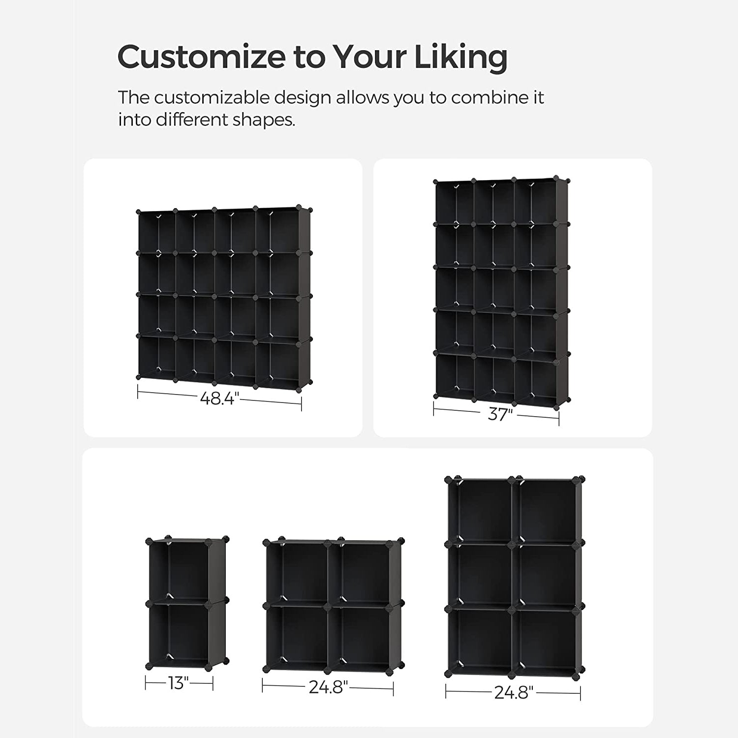 Cube Storage Organizer, Set of 16 - image 6