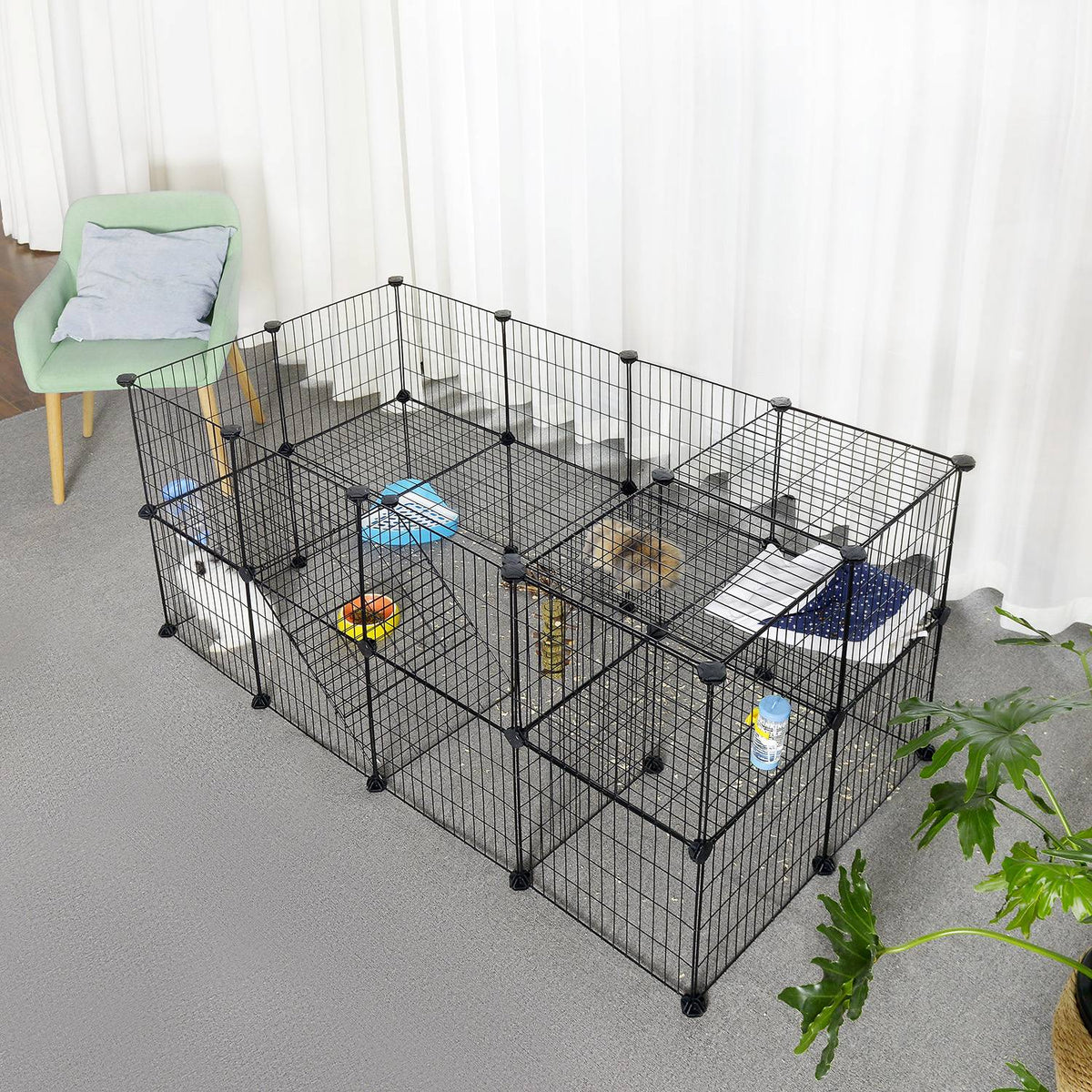 Pet Premium Villa for Guinea | Pet Playpen Includes Cable Ties