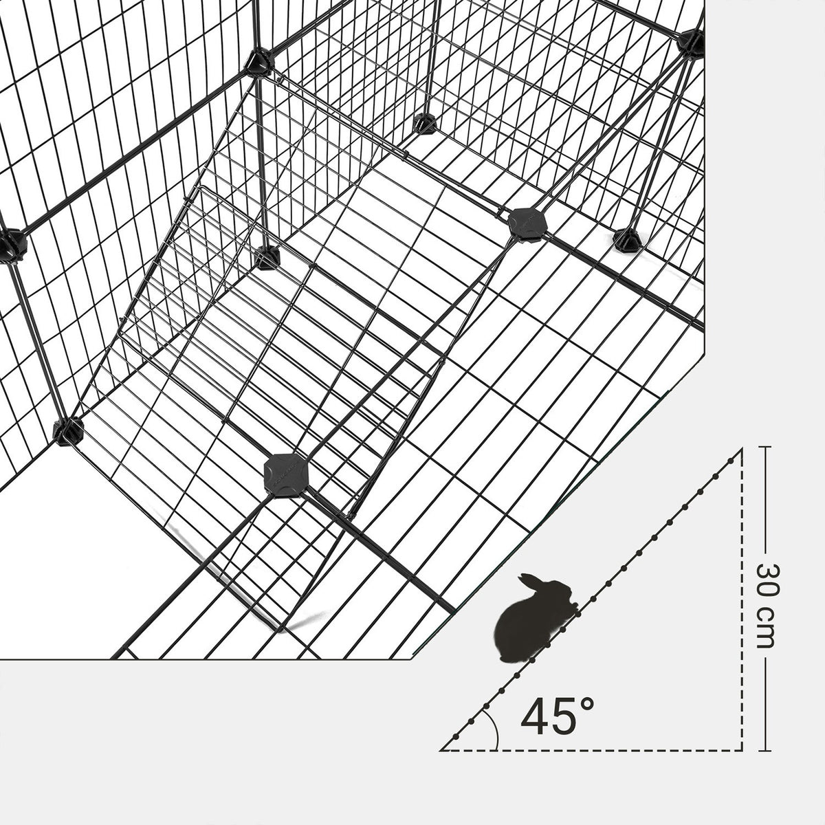Pet Premium Villa for Guinea | Pet Playpen Includes Cable Ties