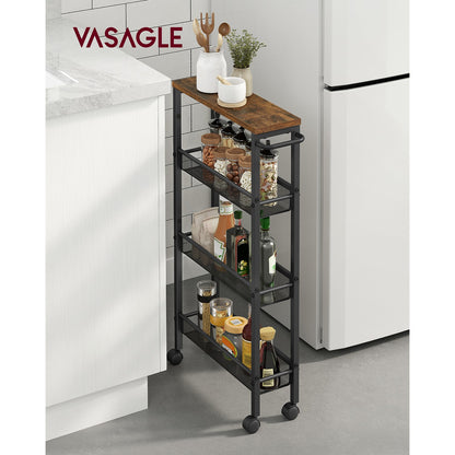 4-Tier Slim Rolling Storage Cart - image 2