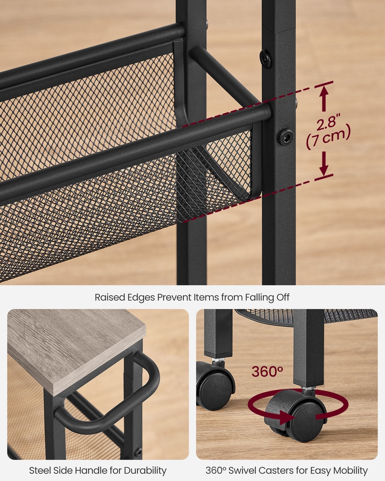 4-Tier Slim Rolling Storage Cart - image 50