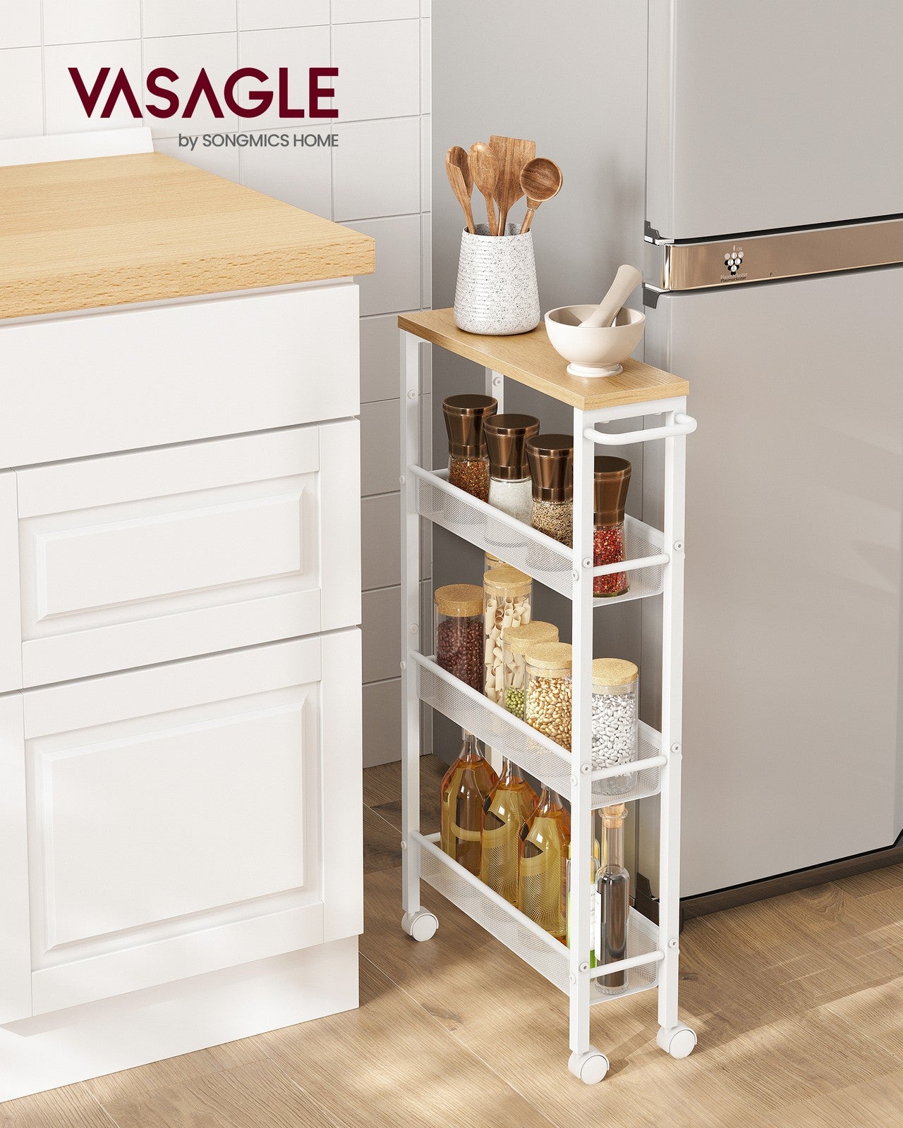 4-Tier Slim Rolling Storage Cart - image 18