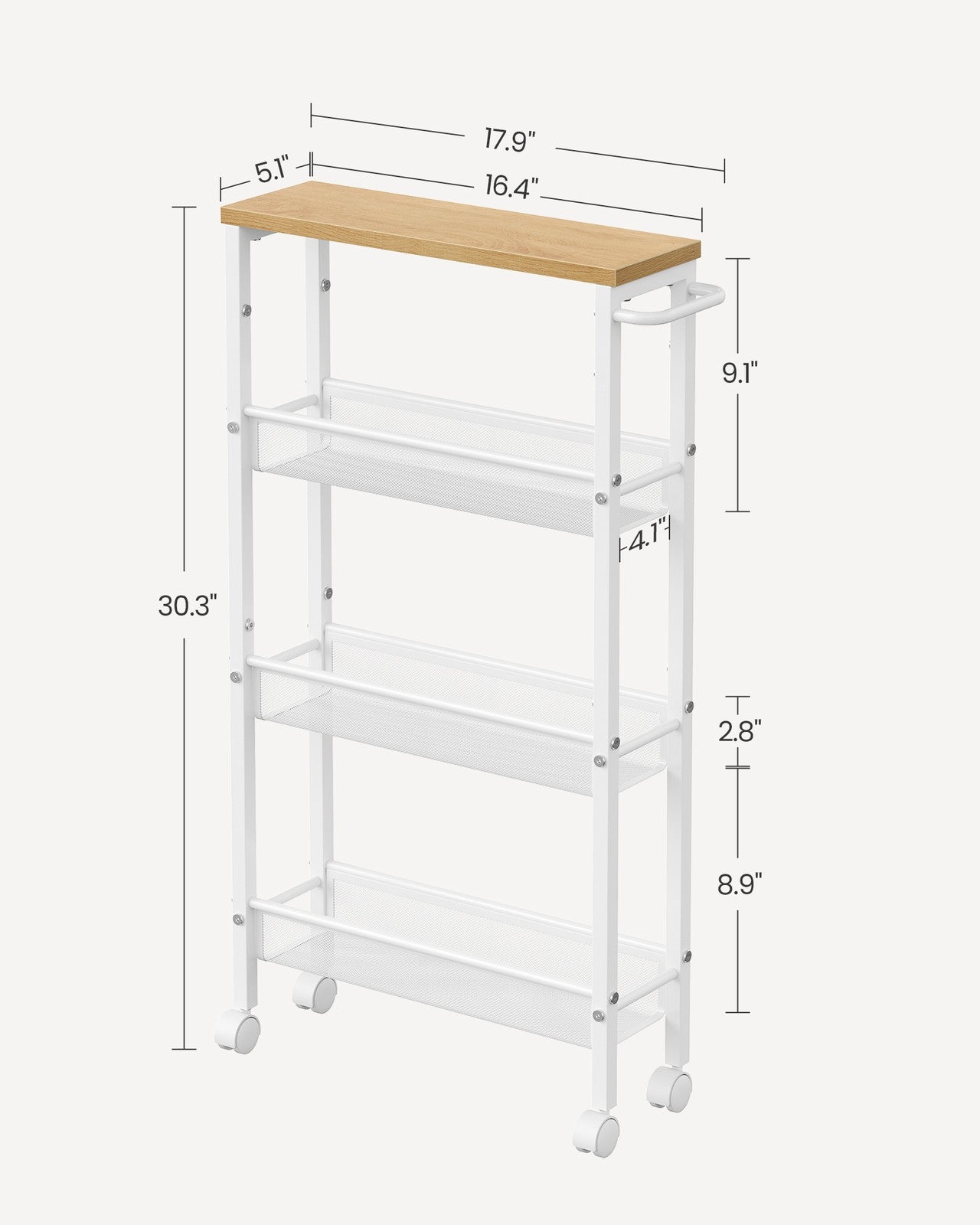 4-Tier Slim Rolling Storage Cart - image 23