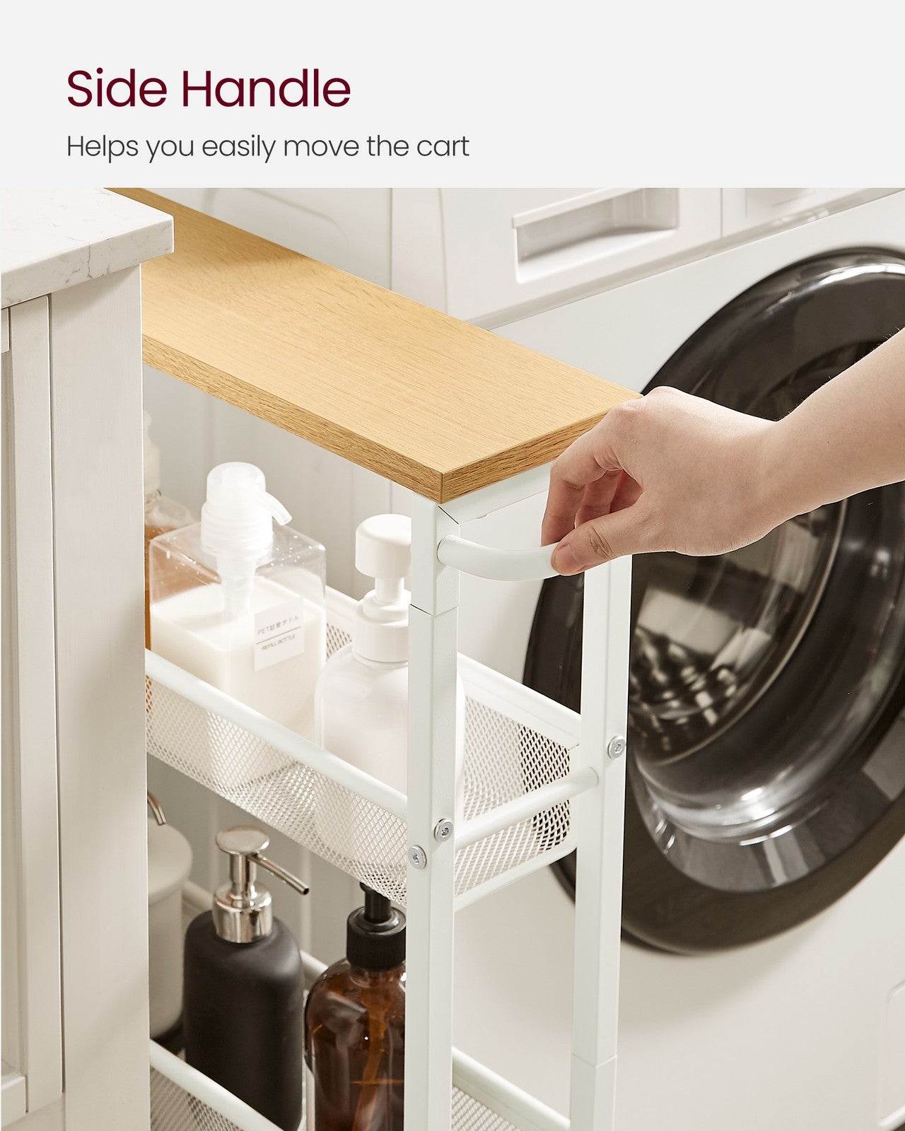 4-Tier Slim Rolling Storage Cart - image 25