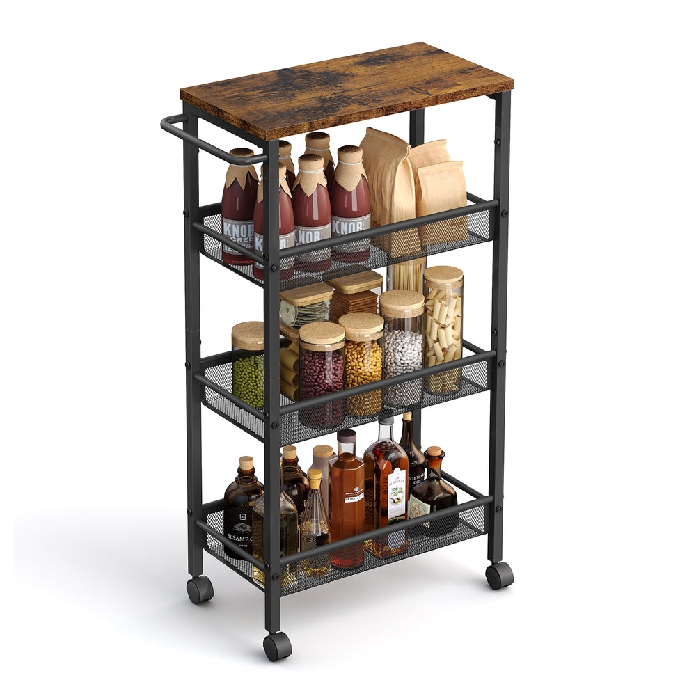 4-Tier Slim Rolling Storage Cart - image 10
