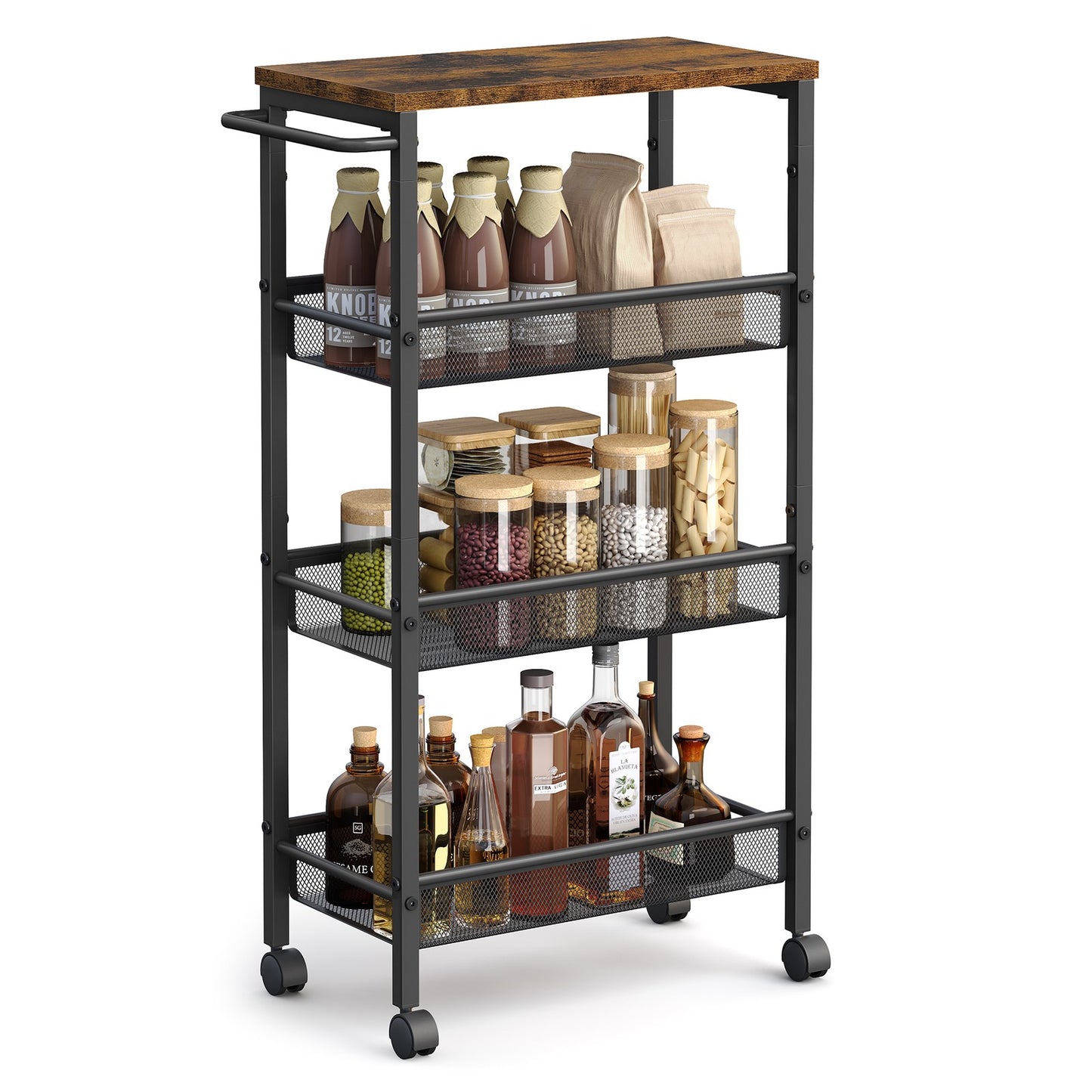 4-Tier Slim Rolling Storage Cart - image 16