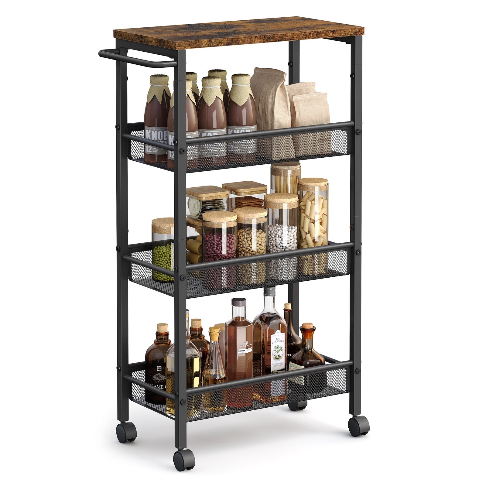 4-Tier Slim Rolling Storage Cart - image 16