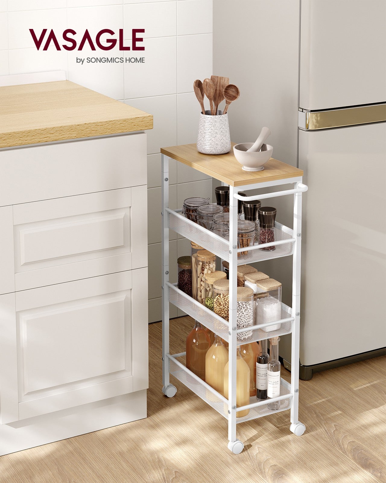 4-Tier Slim Rolling Storage Cart - image 27