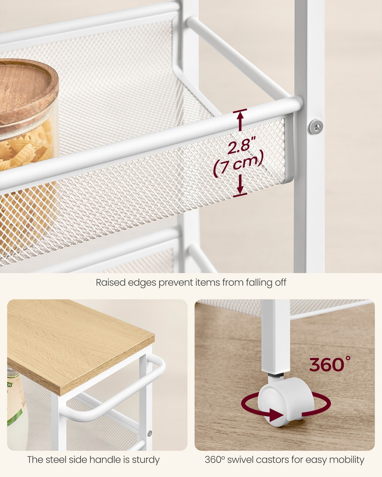 4-Tier Slim Rolling Storage Cart - image 30