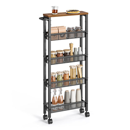 4-Tier Slim Rolling Storage Cart - image 32