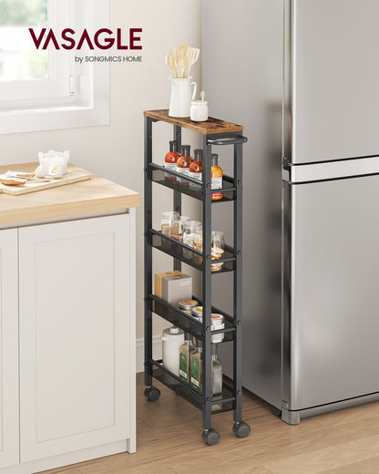 4-Tier Slim Rolling Storage Cart - image 33