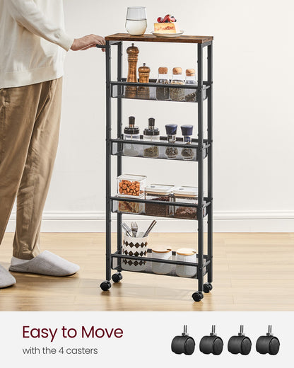 4-Tier Slim Rolling Storage Cart - image 36