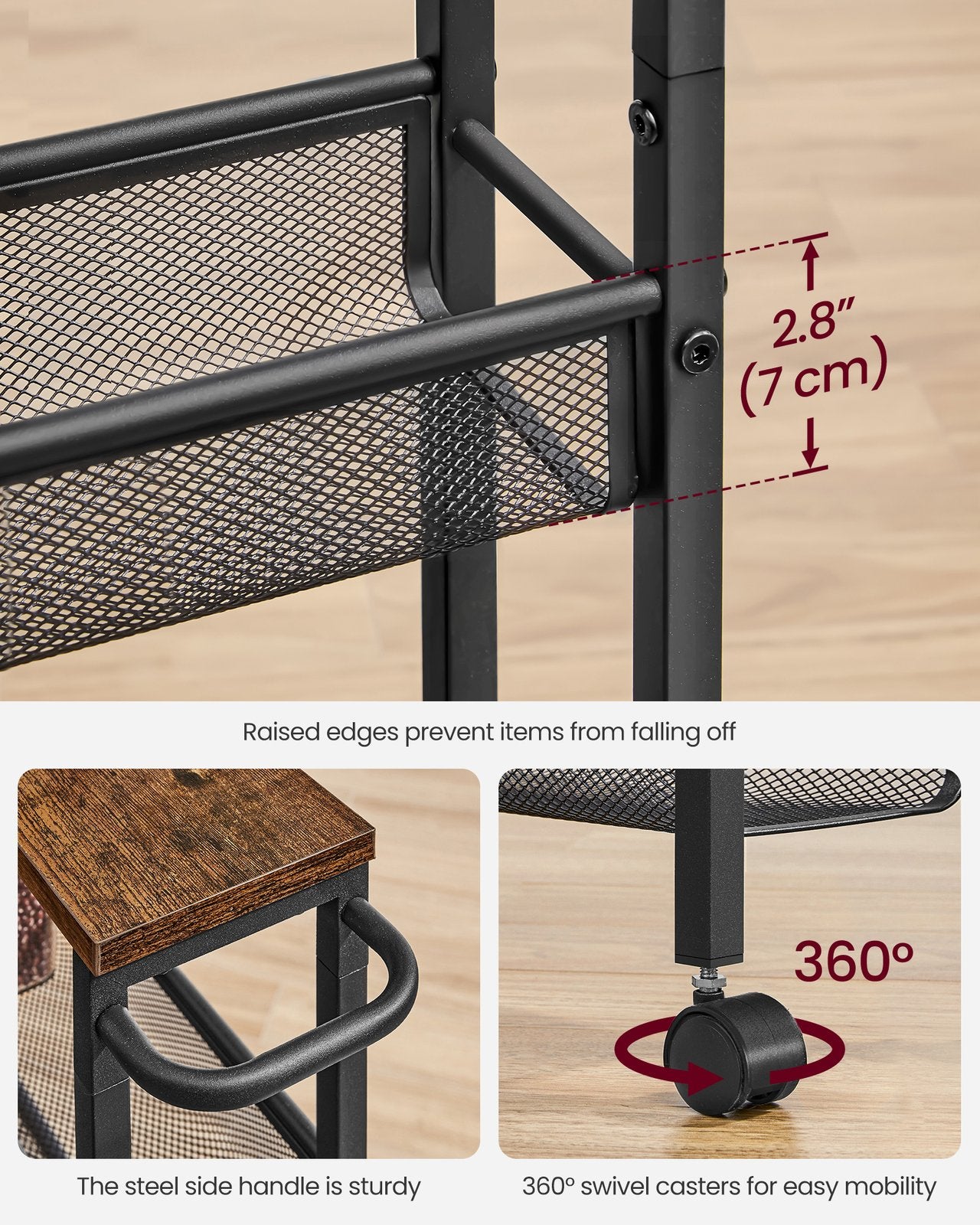 4-Tier Slim Rolling Storage Cart - image 38